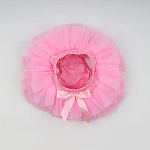Slowera Baby Girls Fluffy Soft And Smooth Tutu Skirt With Diaper Cover (6-12 Months, Pink) #TOP3