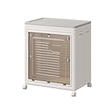 Plastik Kleiderschrank mit Rädern Große Kapazität Begehbarer Kleiderschrank Regale Verdickte Platte Faltschrank für Wohnheime und Wohnungen(58 * 39 * 68cm)