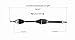 GSP NCV11118 CV Axle Assembly - Compatible with Select Ford Edge; Right Front (Passenger Side)