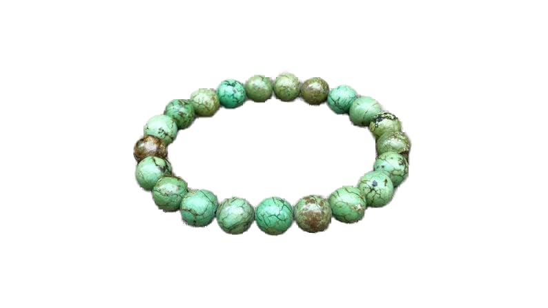 Bracelet turquoise verte 8mm, votre allié zen lors des méditations