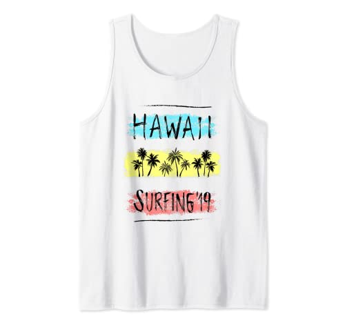 Hawaii - Camisa hawaiana para hombre y mujer, regalo para surf, surf Camiseta sin Mangas