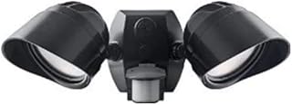 Led RAB SMSBULLET2X12YA Two Adjustable Floodlight with 180-Degree Detection Motion Sensor (Bronze, 3000K)