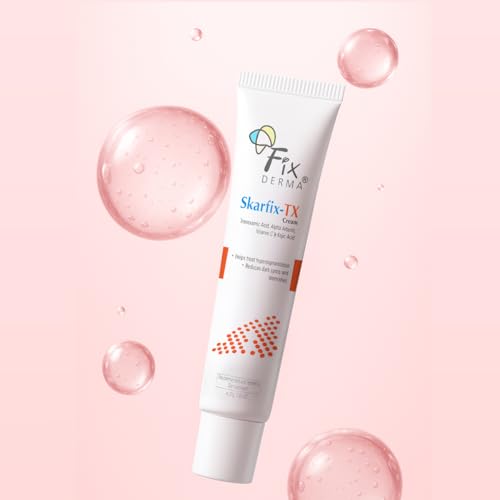 Image of Fixderma Tranexamic Acid + 2% Kojic Acid + 1% Arbutin SKARFIX -TX Face Cream | Pigmentation Removal Cream | Kojic Acid Cream | Uneven Skin Tone - 30 gm