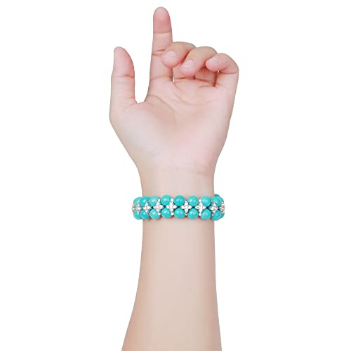 GEMEK Pearl Bracelet Compatible with Apple Watch Strap Women 38/40/41mm iWatch Strap Series 9/8/7/6/5/4/3/2/1 - Image 4