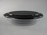 Original Tupperware TUPPERWARE Tafelperle 2L Schwarz Flach Ohne Rand Schale Servieren Classic Royal