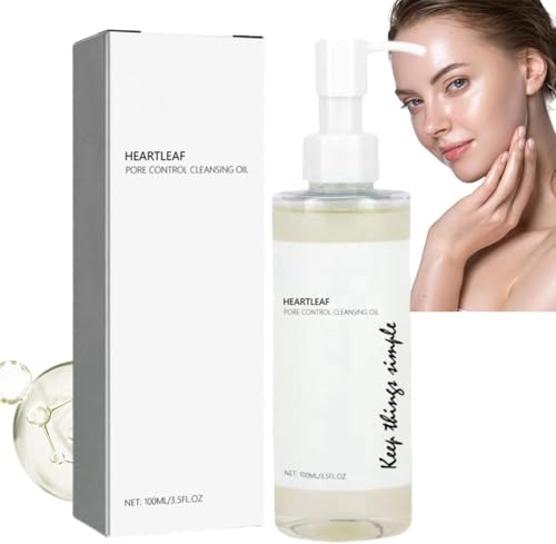 INSKIN Heartleaf Pore Control Aceite limpiador ligero, limpiador facial Maquillaje diario Eliminación de puntos negros para todo tipo de piel (01)