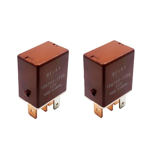 2 PC Mini ISO Automotive Relay 90987-T4001 156700-1700 Cooling Fan Relay