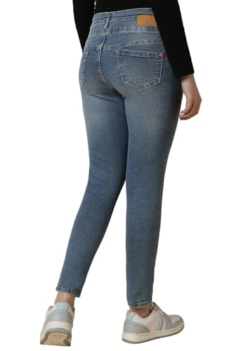 Image of Allen Solly Women's High Rise Regular Fit Jeans