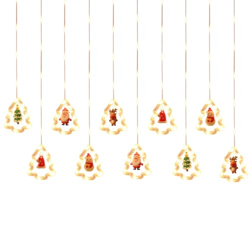 Guirlande lumineuse rideau étanche avec variateur pour fenêtre