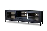 Baxton Studio TV Stand 1-Drawer, Espresso