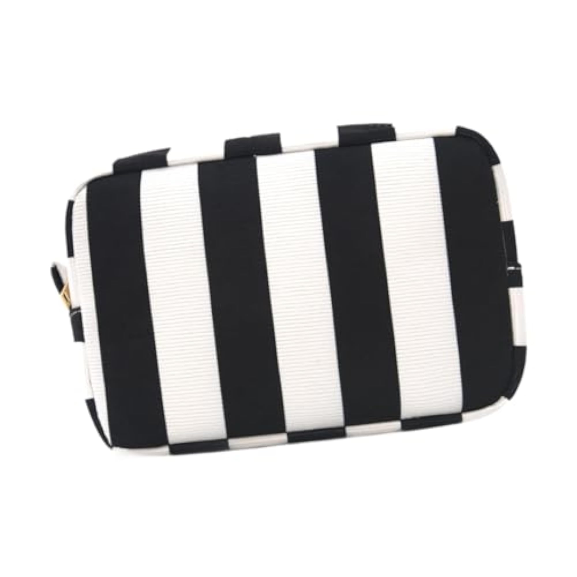 Cosmetic Pouch, Portable Travel Toiletry Wash Bag, Black White