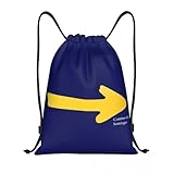 RQLNBOBZ Mochila con cordón ajustable Mochilas con cordón para entrenamiento de yoga para hombre y mujer del Camino de Santiago España Compostela para deportes y gimnasio.