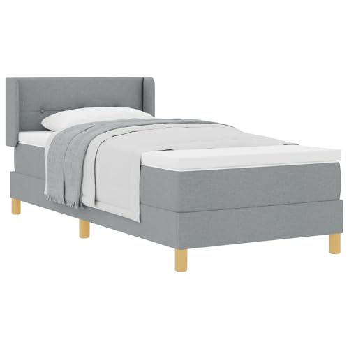 Vopese Canapé con colchón gris claro, cama individual, máx. 100 kg, requiere montaje