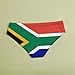 South African Flag Ladies Sexy Panties Low Waist, Sexy Lingerie Sexy Bikini Panties SetXL