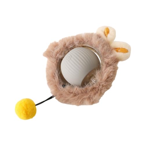 ＡＷＨＡＯ Brinquedo elétrico para gatos, bola com luz e movimento, Cinza