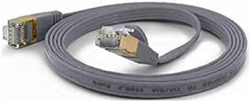 wantecWire 7076 Extra Thin Patch Cable with Top Quality Grey, gray, Länge 1.5m