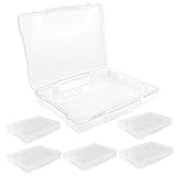 Yardwe 6個カード収納ボックス 透明プラスチック仕切り付き 絵葉書 写真