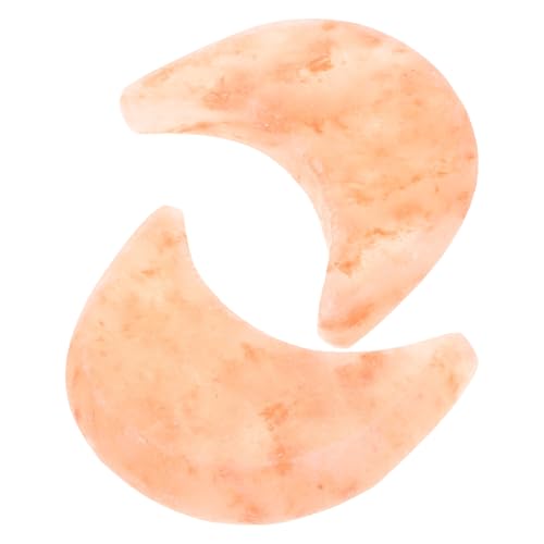 Ipetboom Jabón de Sal Natural 2 Piezas Barra Exfoliante con Forma de Luna Mineral y Artesanal para Cuidado Corporal Spa Masaje y Piel Suave