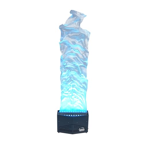 Fake Fire Flame Light, 5.91ft LED Flame Lamp Stage Lights, 130W Fire Atmosphere Lamp, for Stage DJ Party Lighting Christmas Nightclub, Black