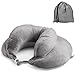 Spurtar Cuscino da viaggio per collo, mento, testa, spalla, supporto per il collo e il mento, comodo cuscino da viaggio per aereo, auto, autobus e treno, portatile, compatto