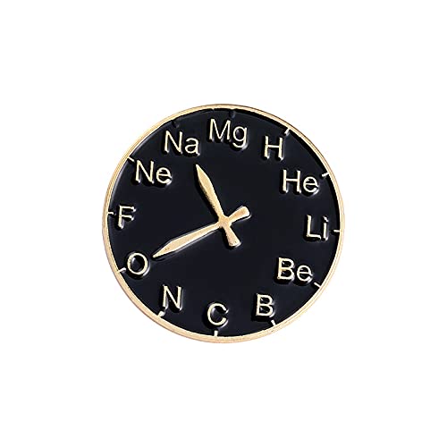 Image of 4pc Science It's Like Magic But Real Enamel Pin,Mathematics Pi Chemical Elements Periodic Table Dial Chemical Formula C8H8O3 letter brooch badge for backpacks
