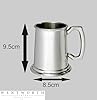 Wentworth Pewter – Half Pint Standard Double Lined Pewter Tankard – Classic British Beer Mug with Elegant Double Line Detail – Personalised Engraving Available (Half Pint) #3