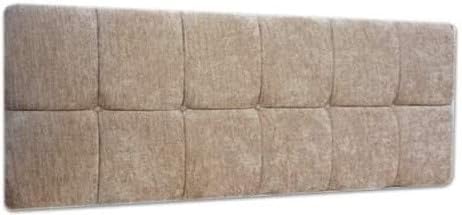 STERLING 4FT6 DOUBLE SIZE CHENILLE FABRIC HEADBOARD WITH MATCHING BUTTONS - CHOICE OF 13 COLOURS (TEAL)