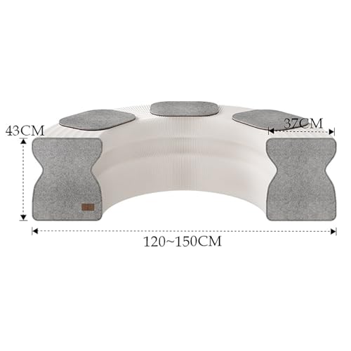 Banc extensible structure alvéolaire tabouret papier pliant blanc