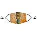 SESLFLKPJK Adults Boys Girls Warm Protective Masks Fashion Scarf Anti Dust Windproof Mouth Cover, Upside Down Pineapple Mouth Decoration for Sports Travel Hiking