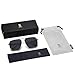 SOJOS Retro Oversized Square Polarized Sunglasses for Women and Men Vintage Shades Classic Large Metal Sun Glasses with Golden/Black Lens