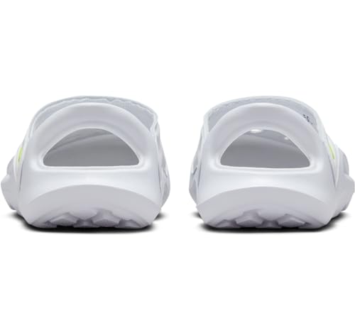 Nike Aqua Swoosh Baby/Toddler Sandals (FN0875-100, White/Pure Platinum/Volt) Size 72