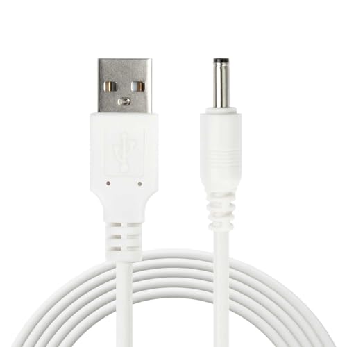 OcioDual Cable USB Cargador para Tablet Android MP3 3.5mm 5V 2A Alimentacion DC Blanco