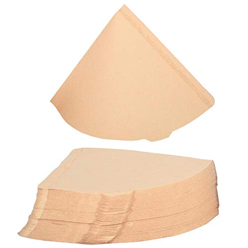 Image of TGL Co. V60 Brown Coffee Filter Papers Size 02-100 Count | Bleach-Free Cone-Shaped Paper Filters | Natural Paper Filter for Pour Over & Drip Coffee Maker | Disposable, No Blowout Design