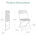 Best Choice Products Set of 10 Plastic Folding Chairs, Portable Stacking Indoor Outdoor Seating for Home, Yard, Garden, Parties, Events w/Non-Slip Feet, 350lb Weight Capacity - White
