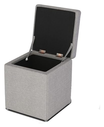 Tabouret de rangement robuste en coton et lin de qualité supérieure - 2