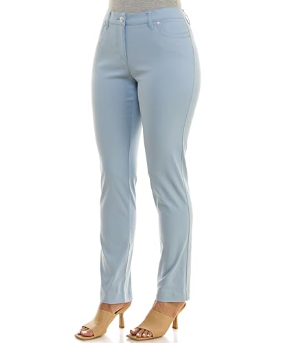Image of Zac & Rachel Women's Millennium Fabric Pant - Perfectly Designed Woven Stretch Combination That Makes for The Most Flattering