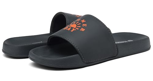 INMINPIN Kids Boys Girls Slides Sandals Comfort Non-Slip Beach Pool Shower Shoes Indoor Outdoor (Little Kid/Big Kid)2