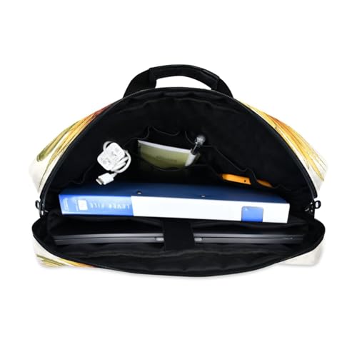 Bolso para laptop ALAZA con diseño girasol y correa ajustable miniatura 6