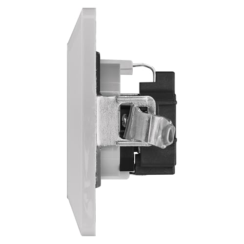 EMOS - Schuko-Steckdose mit erhöhtem Berührungsschutz - Unterputz-Montage - 250 V, 16 A - Einzelsteckdose inkl. Innenleben - IP20 für Innenbereich - weiß (glänzend)