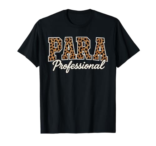 Professeur de l'escouade Para-Scolaire Leopard Paraprofessional T-Shirt Graphique avec Valeur