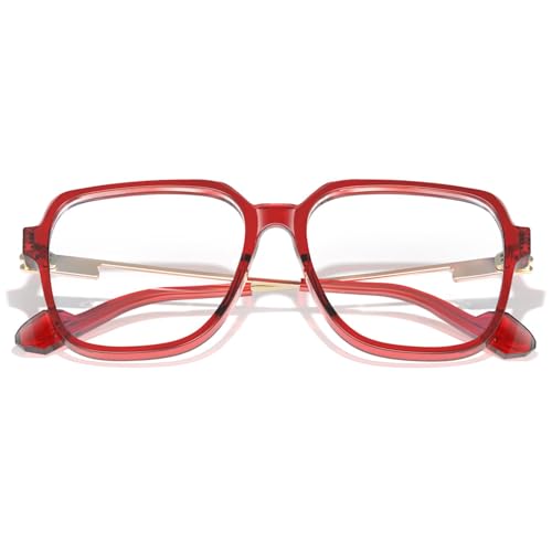 Image of VISOONE Oversized Blue Light Blocking Glasses with Chic Square TR90 Frame and Metal Temple for Women Men Ryan