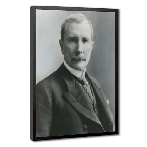 Toile John D Rockefeller : cadre suspendu pour rompre le vide d'un mur de bureau