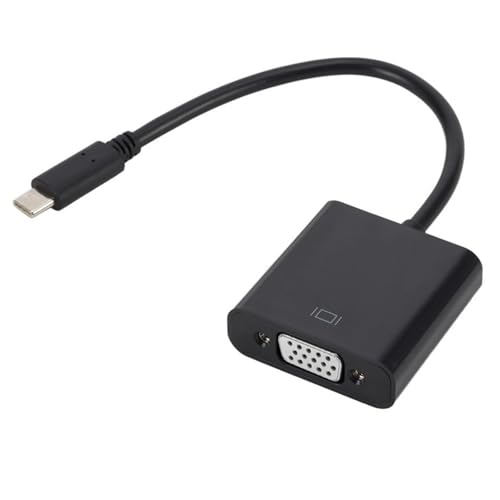 タイプCからVGAアダプターケーブル15ピンDサブメスからメスコネクタコードワイヤラップトップPCモニタープロジェクターコンピューターUSB CからVGAコンバーター