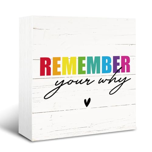 Inspirational Farmhouse Wood Sign, Modern Decoration for Table Shelf, Home