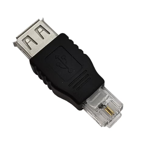 ALCXAZS Easy-to-install USB 0 USB Female To RJ11 Connector For Seamless Connectivity Durable And Sturdy RJ11 TO Connectors