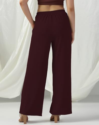Image of Selvia Women's Lycra Straight Korean Style Trouser, Regular Fit Casual Pants