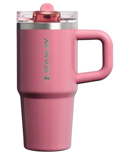 Stanley Quencher ProTour Flip Straw Tumbler with Leakproof Lid 14 oz| Built-In Straw & Handle | Cupholder Compatible for Travel | Insulated Stainless Steel Cup | BPA-Free | Port Shimmer