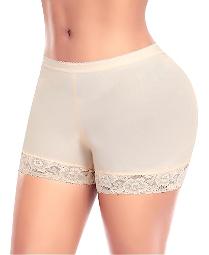 Image of Padded Underwear for Women Butt Pads Shapewear Shorts Booty Padding Lace Panties Butt Lifter Hip Enhancer