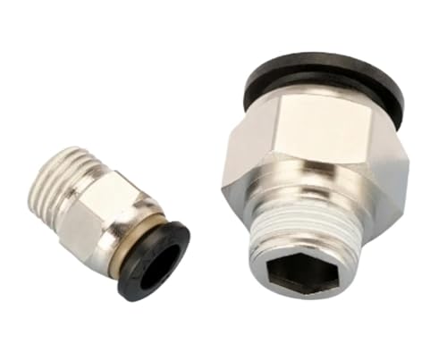 Conector neumático PC8-01 recto de 8mm con rosca 1/8 para manguera de aire 5