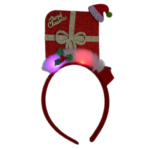 MALSSE Diadema LED de Navidad para todas las edades, accesorios para fiestas, festivales, diademas, accesorios para disfraz de temporada